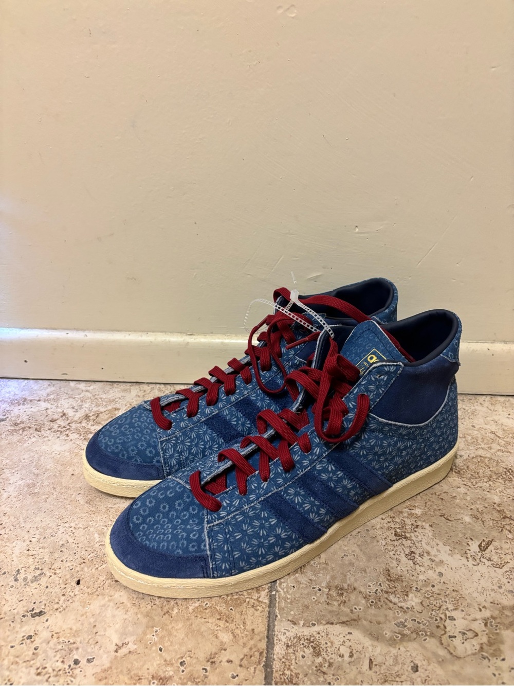 adidas Jabbar Hi Western Denim Mens Size 14 Supplier Color Night Indigo JS0813